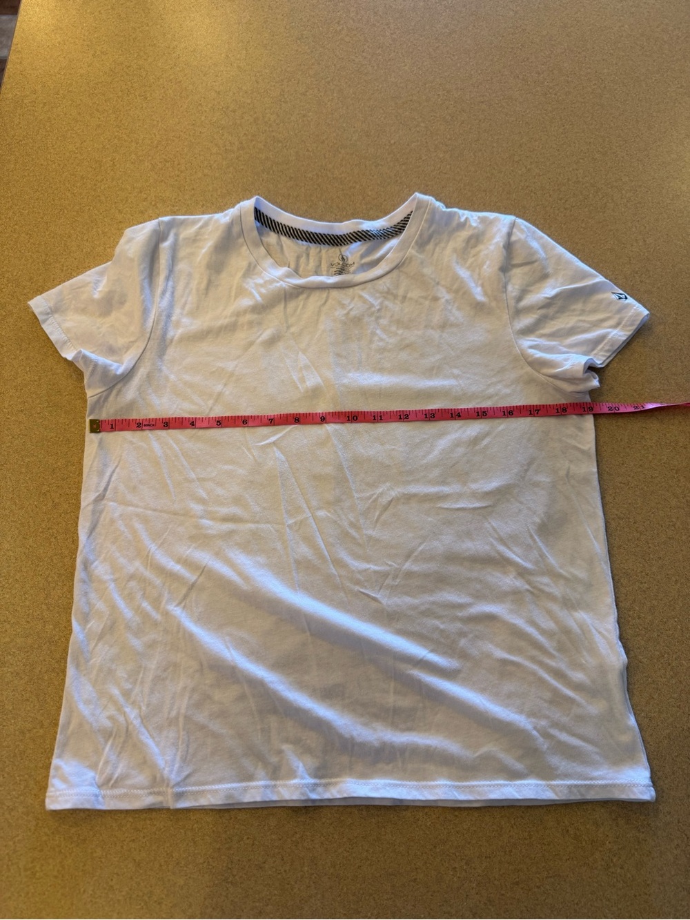 Volcom White Logo Tee with Black Print